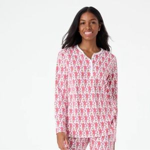 ROLLER RABBIT - small, long sleeve pj top